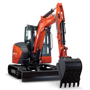 Location mini pelle Kubota 5T avec 3 godets